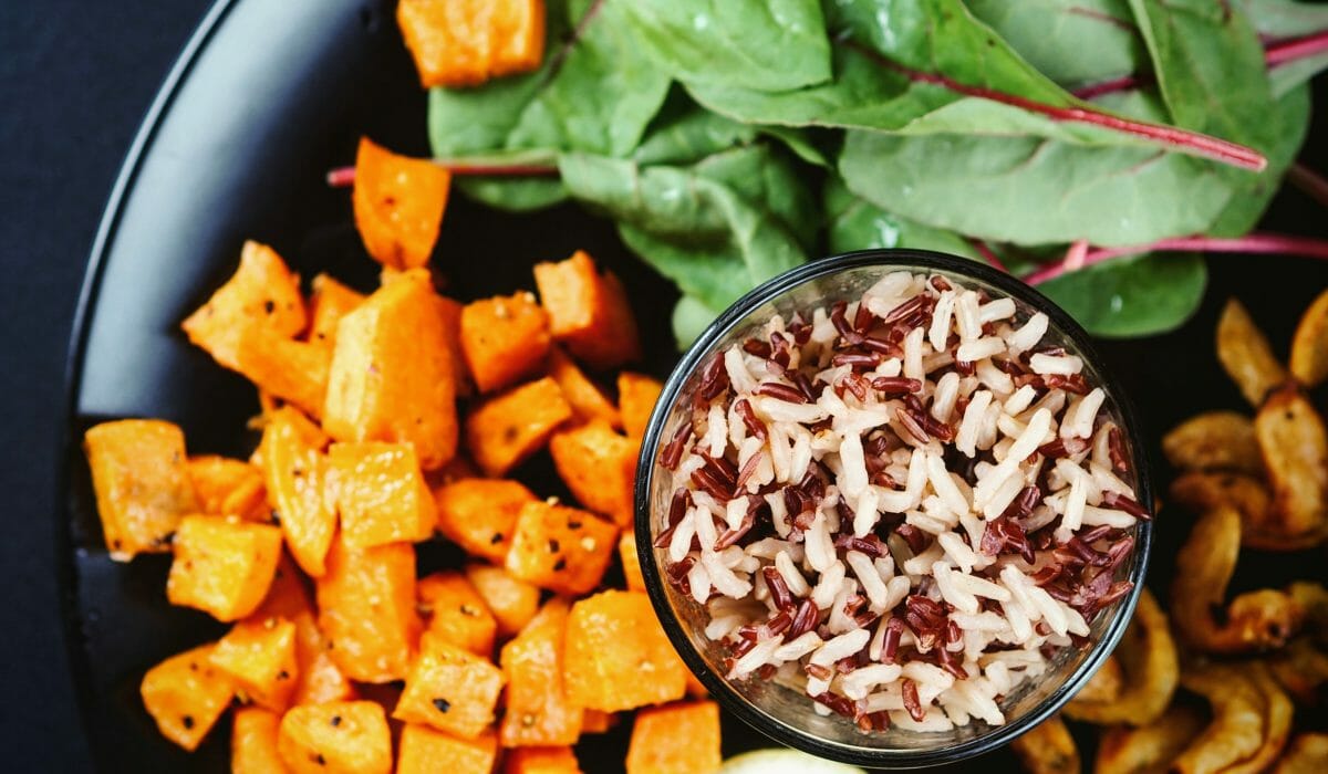 rice-sweet-potatoes-spinach-on-a-plate