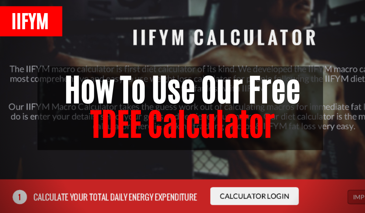 how to use our free tdee calculator